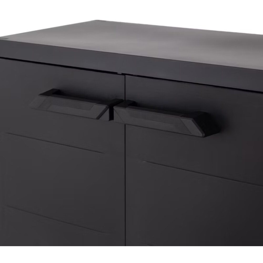 Dulap depozitare, plastic, 66 x 37 x 87 cm, negru