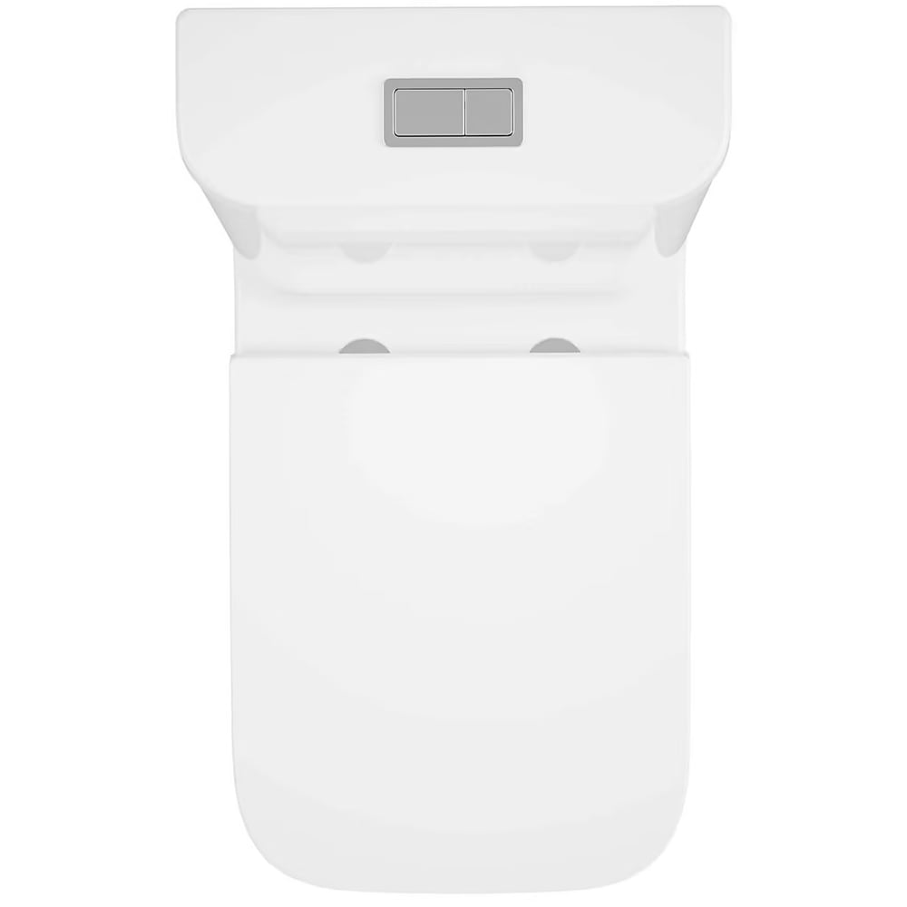 Set vas WC GoodHome Teesta, ceramica, evacuare orizontala, rezervor 3-4.5 l, Capac SoftClose, alb