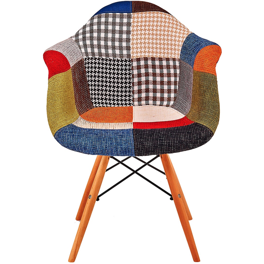 Scaun living UNIC SPOT Patchwork Design, 63 x 64 x 81 cm, multicolor