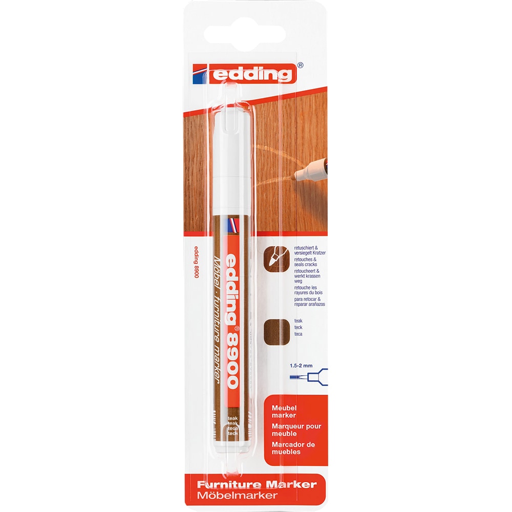 Marker pentru retus lemn EDDING 8900, 1.5-2 mm, tec