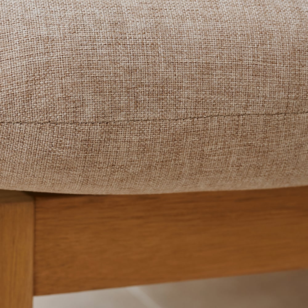 Fotoliu terasa GOODHOME Hania, lemn, 81 x 84 x 75 cm, maro-bej