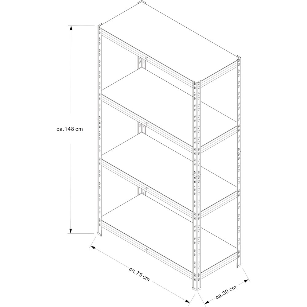 Raft atelier Butterfly, metal, 148 x 75 x 30 cm, argintiu