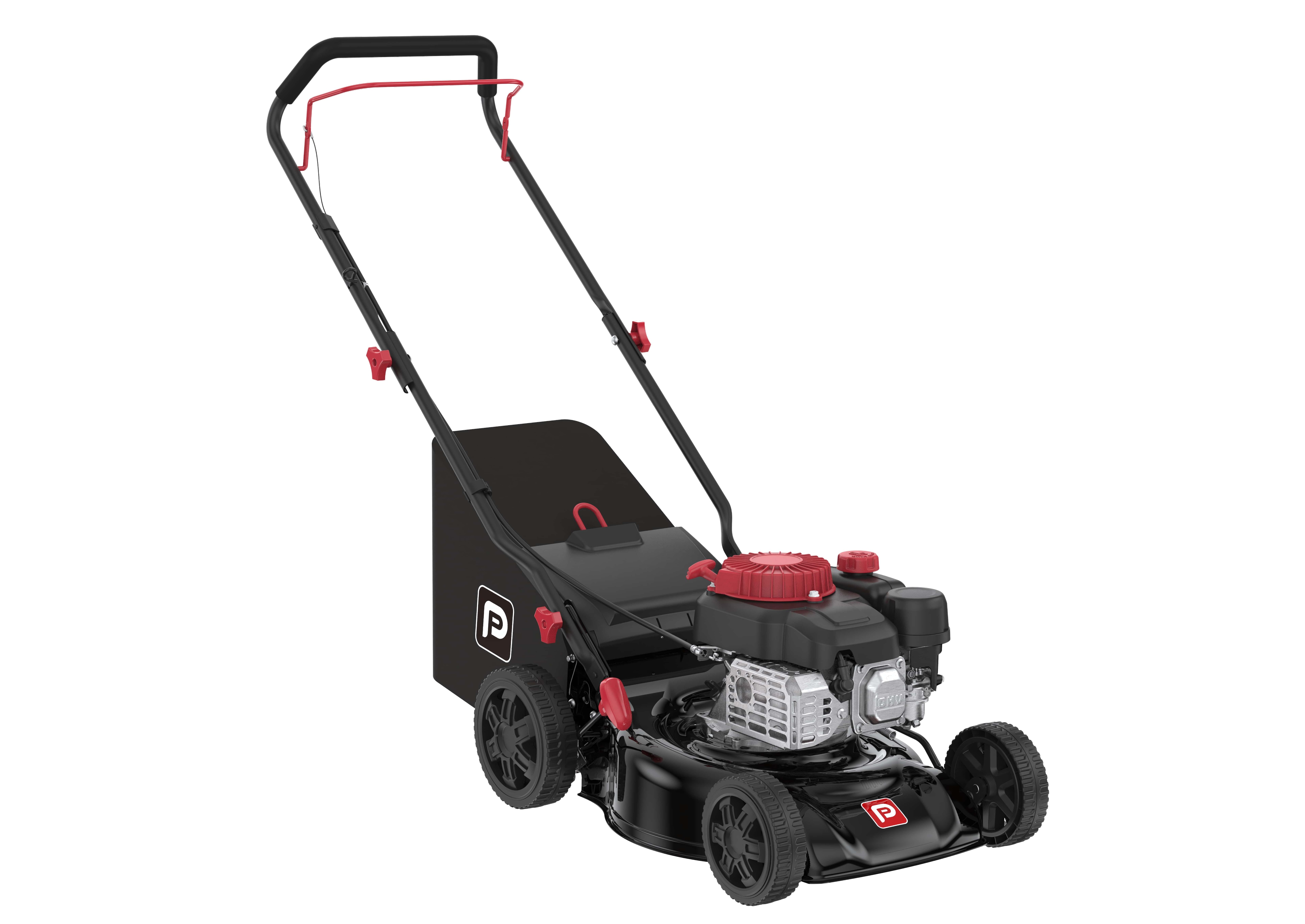 Masina de tuns gazon PERFORMANCE POWER, Benzina, 130CC, latime taiere 41 cm, cos 45L, negru
