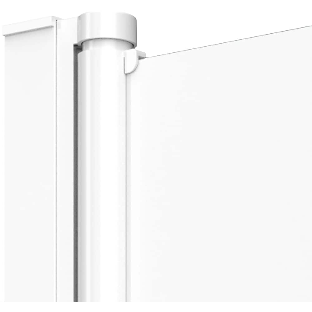 Paravan cada Cooke & Lewis Arkell, sticla securizata, 75 x 130 cm, alb