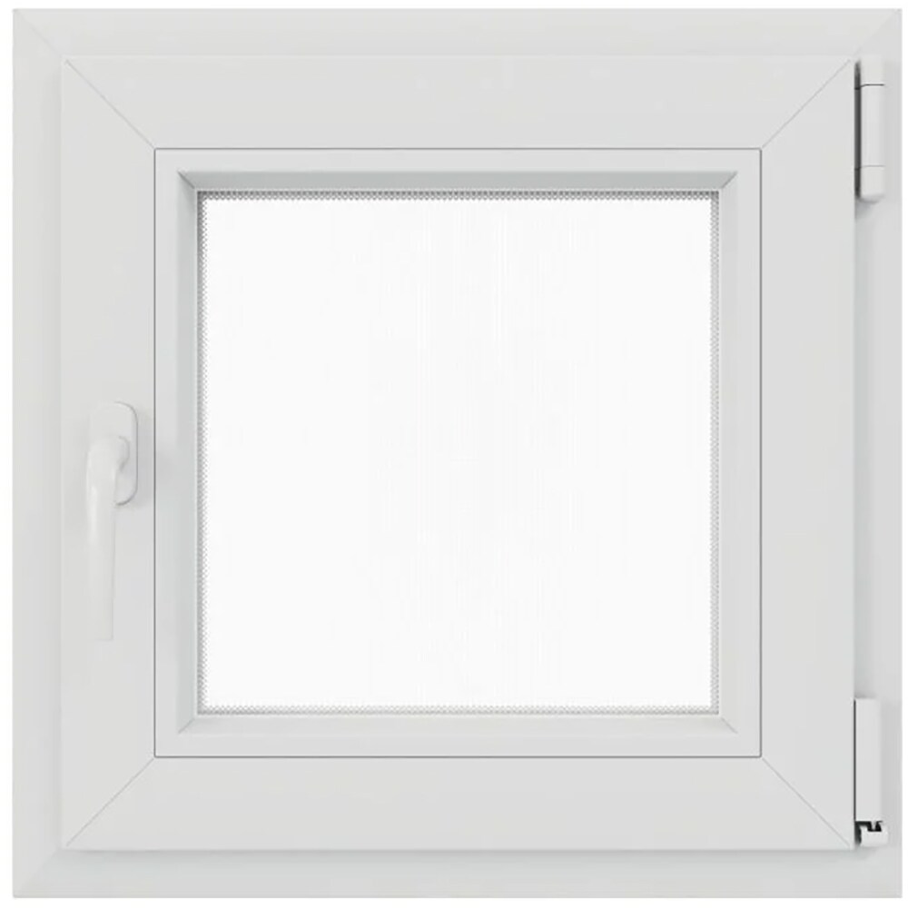 Fereastra termopan PVC, alb, 4 camere, 56 cm x 56 cm, Dreapta, Simpla deschidere