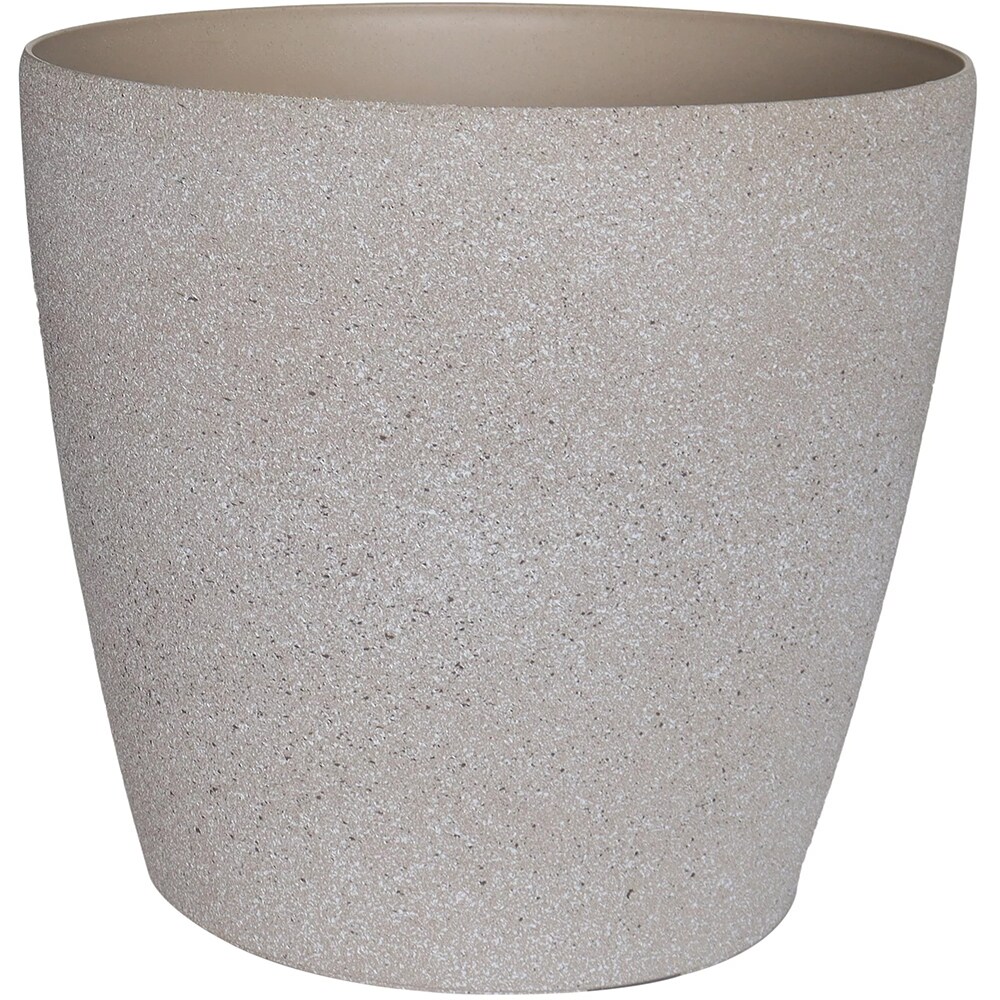 Ghiveci flori VERVE, plastic, D 35 cm, bej