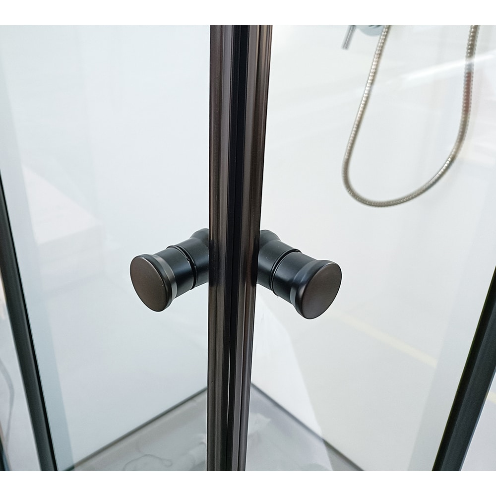 Cabina de dus cu hidromasaj SANOTECHNIK Stil PS18B, 90 x 90 x 225 cm, sticla securizata 4mm, profil negru