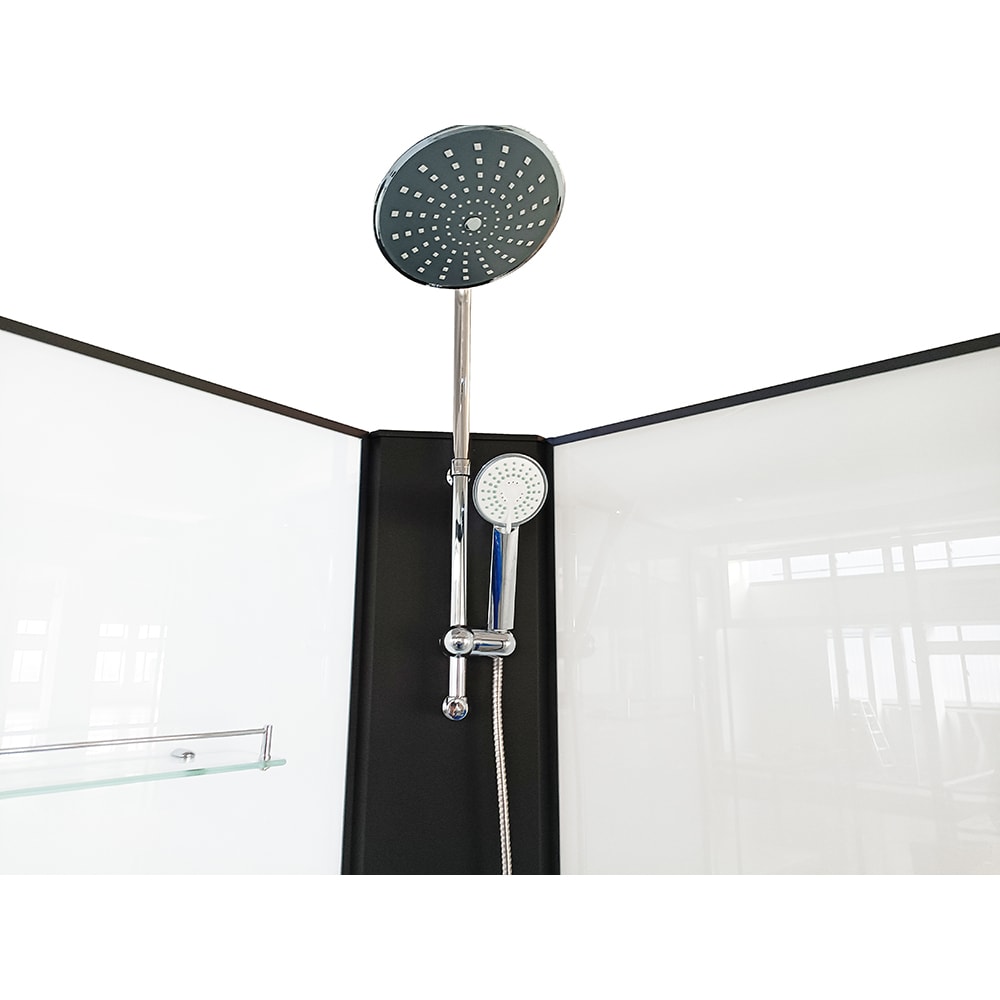 Cabina de dus cu hidromasaj SANOTECHNIK Stil PS18B, 90 x 90 x 225 cm, sticla securizata 4mm, profil negru