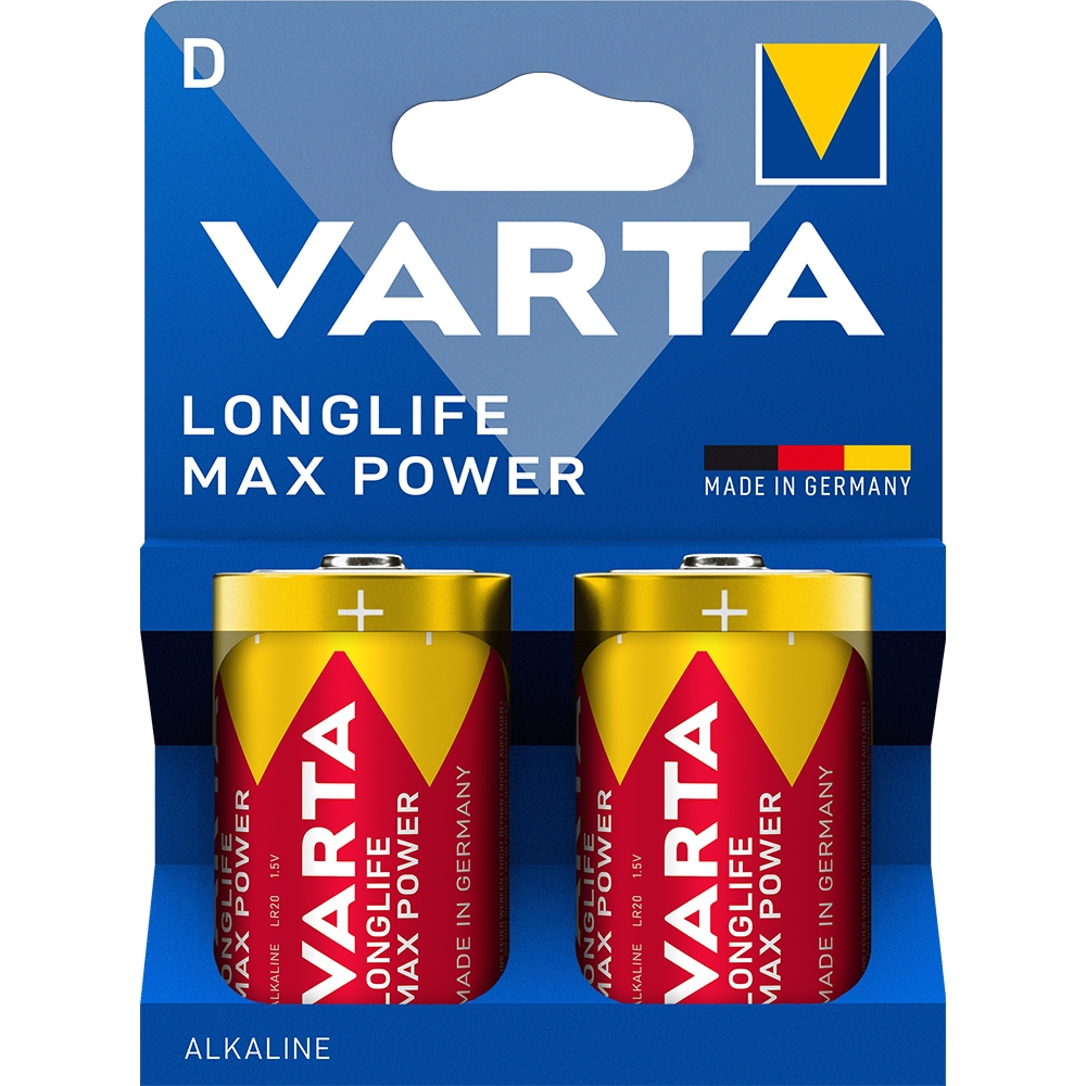 Baterii VARTA Long Life Power D, LR20, 1.5V, 2 bucati