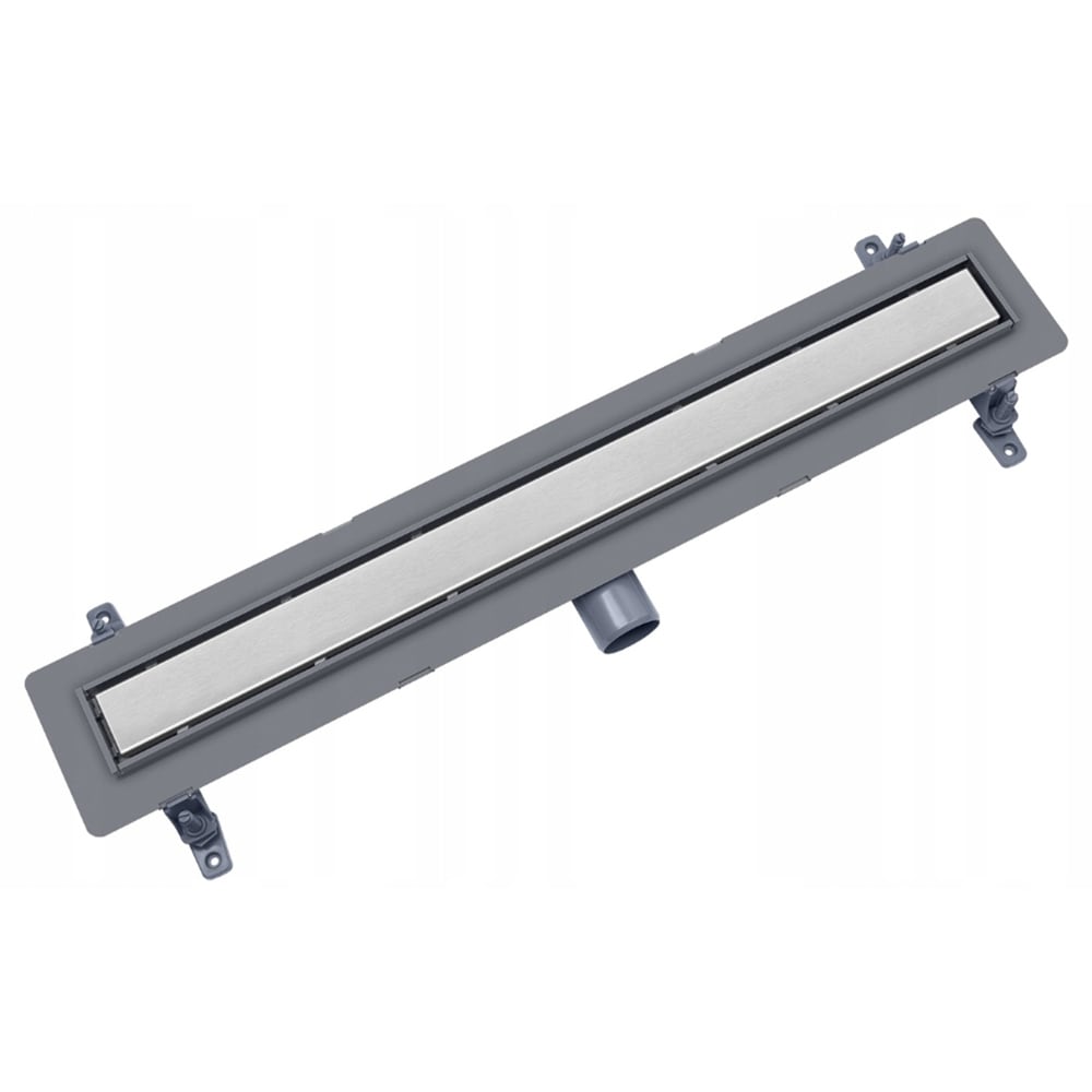 Rigola dus TECHMAN Twin, ABS, gratar inox, 60 cm, argintiu