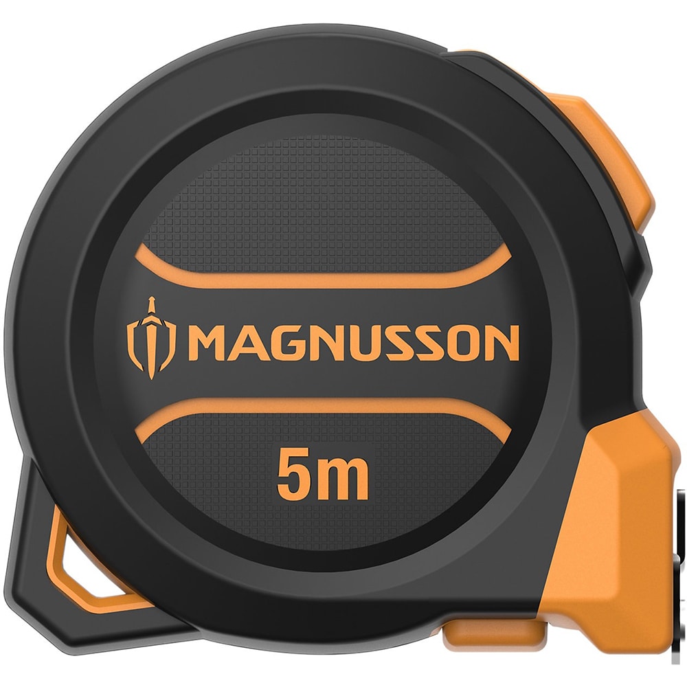 Ruleta magnetica MAGNUSSON, plastic ABS, 5 m, negru-portocaliu