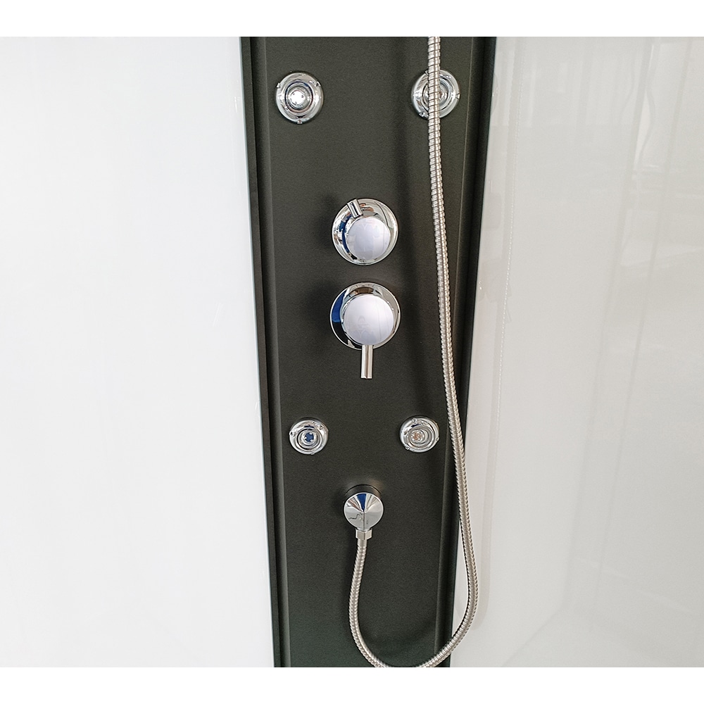 Cabina de dus cu hidromasaj SANOTECHNIK Reload PS16B, 90 x 90 x 225 cm, sticla securizata 4mm, profil negru