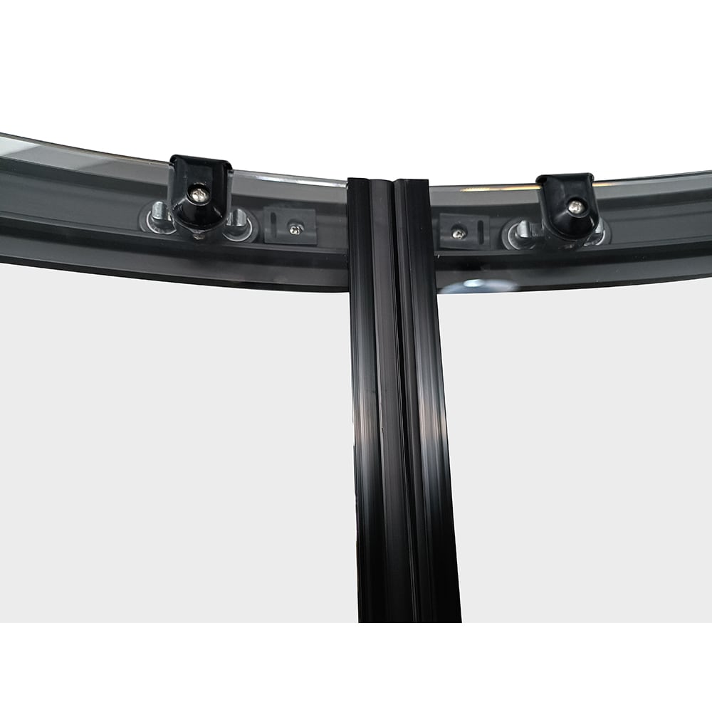 Cabina de dus cu hidromasaj SANOTECHNIK Reload PS16B, 90 x 90 x 225 cm, sticla securizata 4mm, profil negru