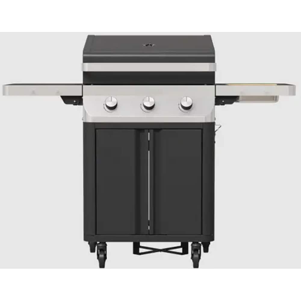 Gratar pe gaz GOODHOME GH3RO, 63 x 43 cm, 3 arzatoare, argintiu