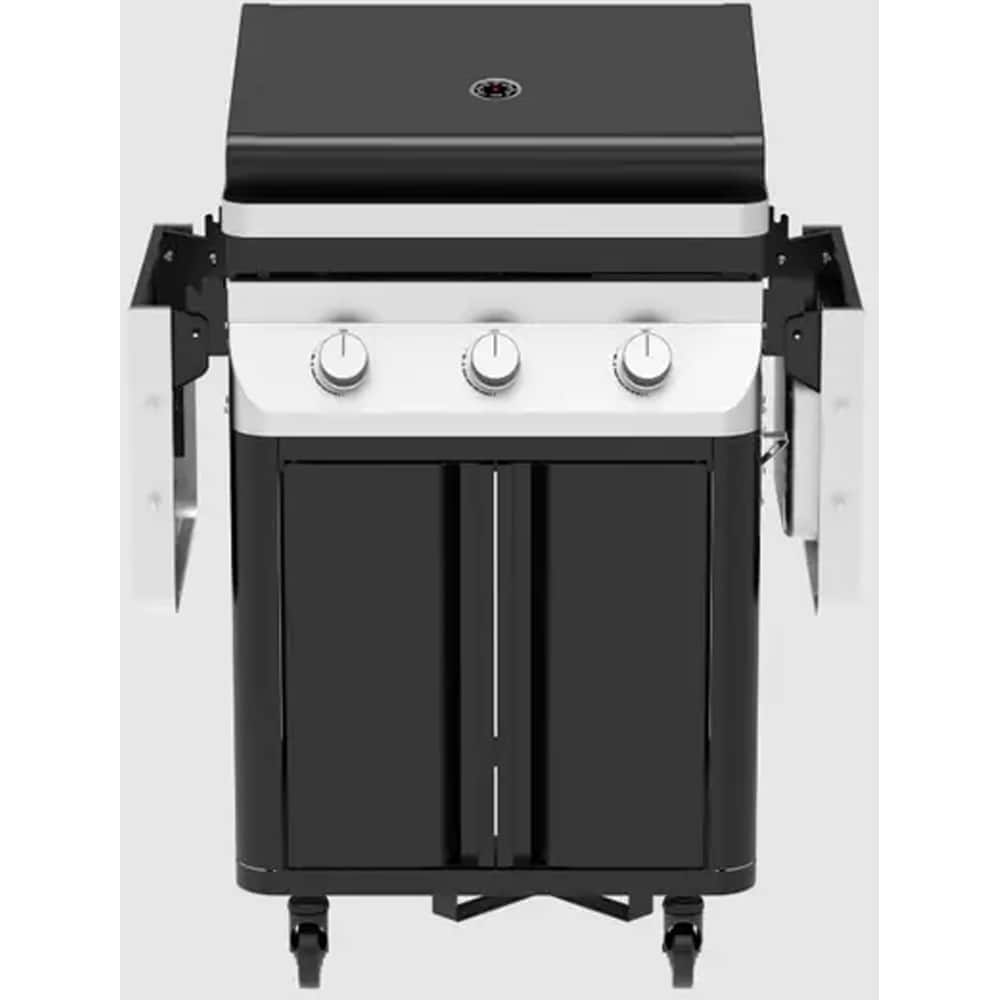 Gratar pe gaz GOODHOME GH3RO, 63 x 43 cm, 3 arzatoare, argintiu