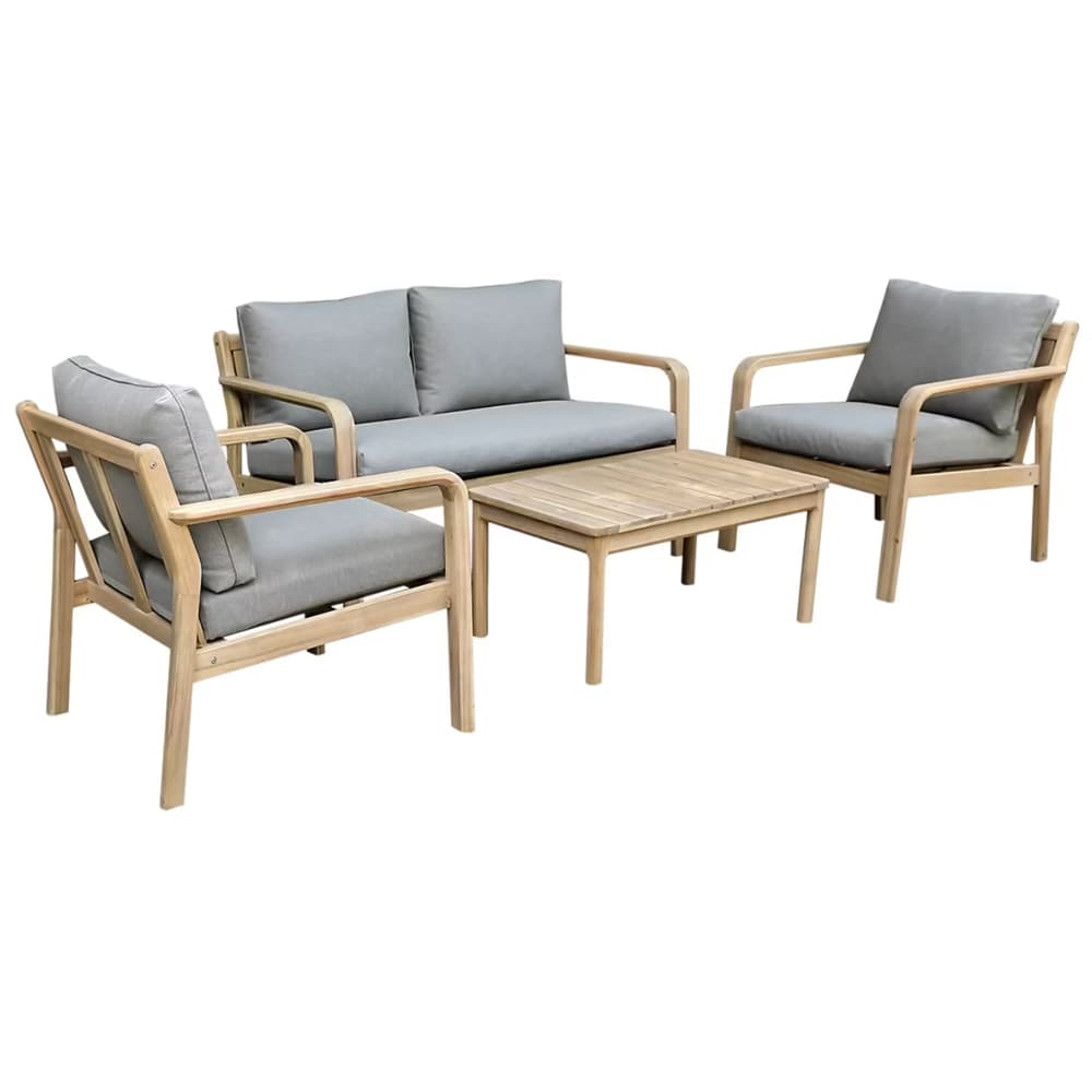 Set mobilier de gradina GOODHOME Riveo Acacia 101517871, 4 piese, maro