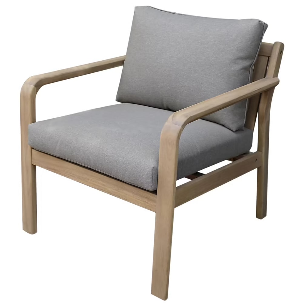 Set mobilier de gradina GOODHOME Riveo Acacia 101517871, 4 piese, maro