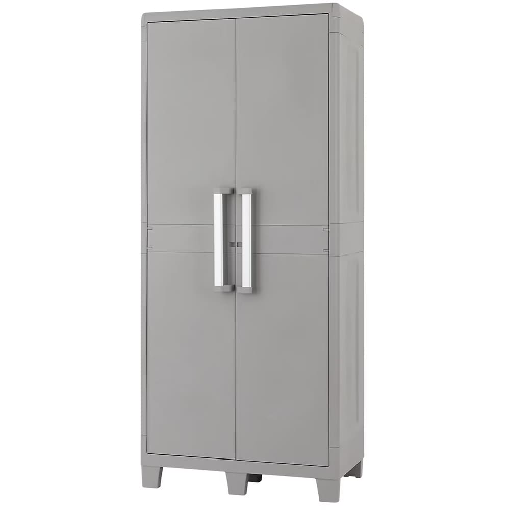 Dulap GOODHOME Major, plastic, 78 x 49 x 182 cm, gri