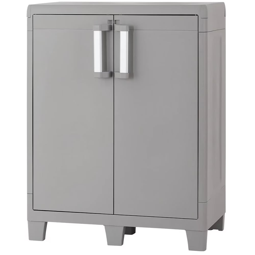 Dulap GOODHOME Major, plastic, 78 x 49 x 101 cm, gri deschis