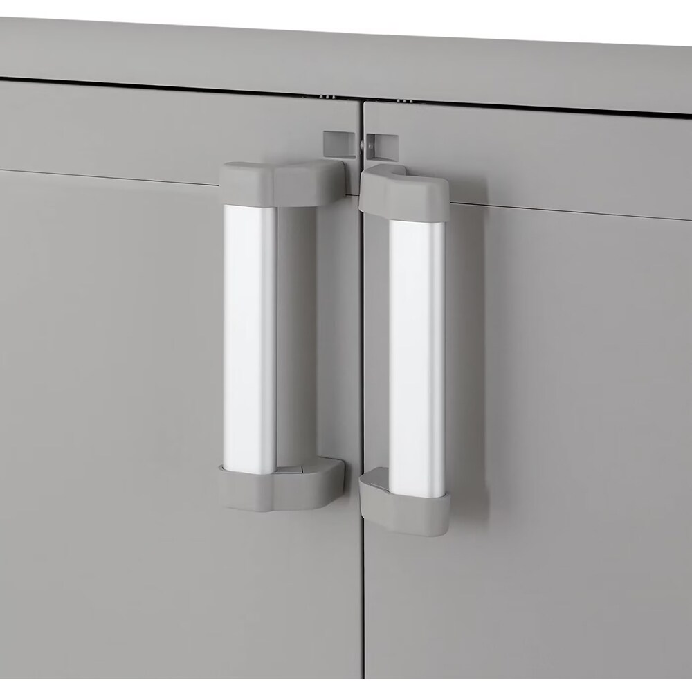 Dulap GOODHOME Major, plastic, 78 x 49 x 101 cm, gri deschis