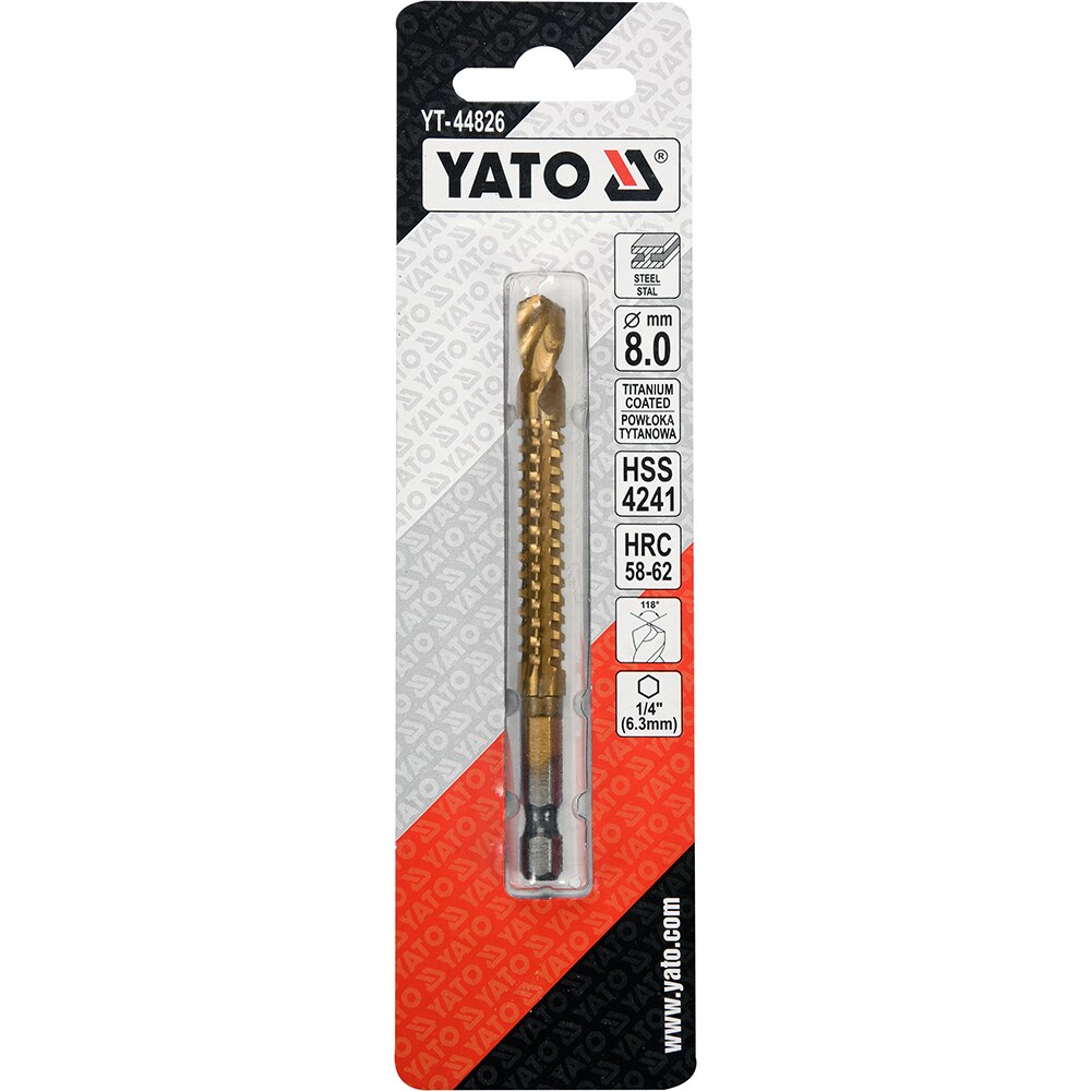 Burghiu freza YATO, 8mm
