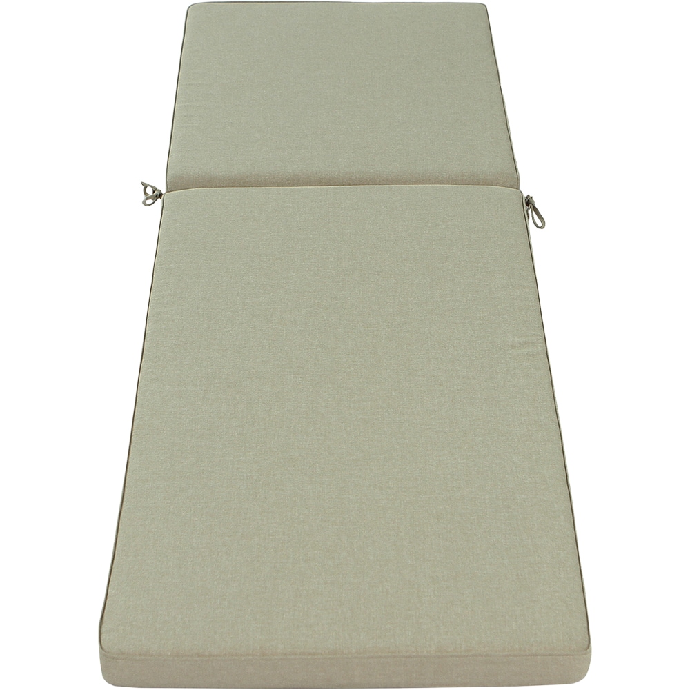 Perna pentru sezlong GOODHOME, 197 x 65 x 6 cm, poliester, bej