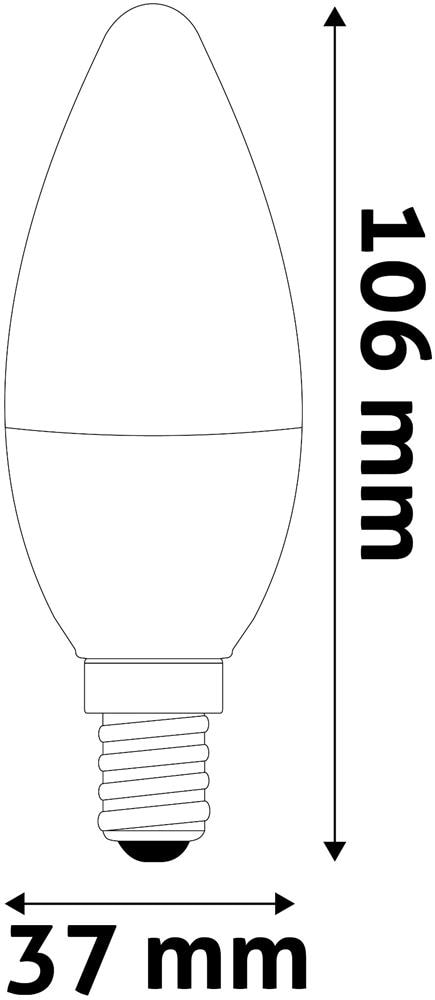 Bec LED smart AVIDE ASC14RGBW-4.9W-RC, E14, 4.9W, 470lm, 2700K