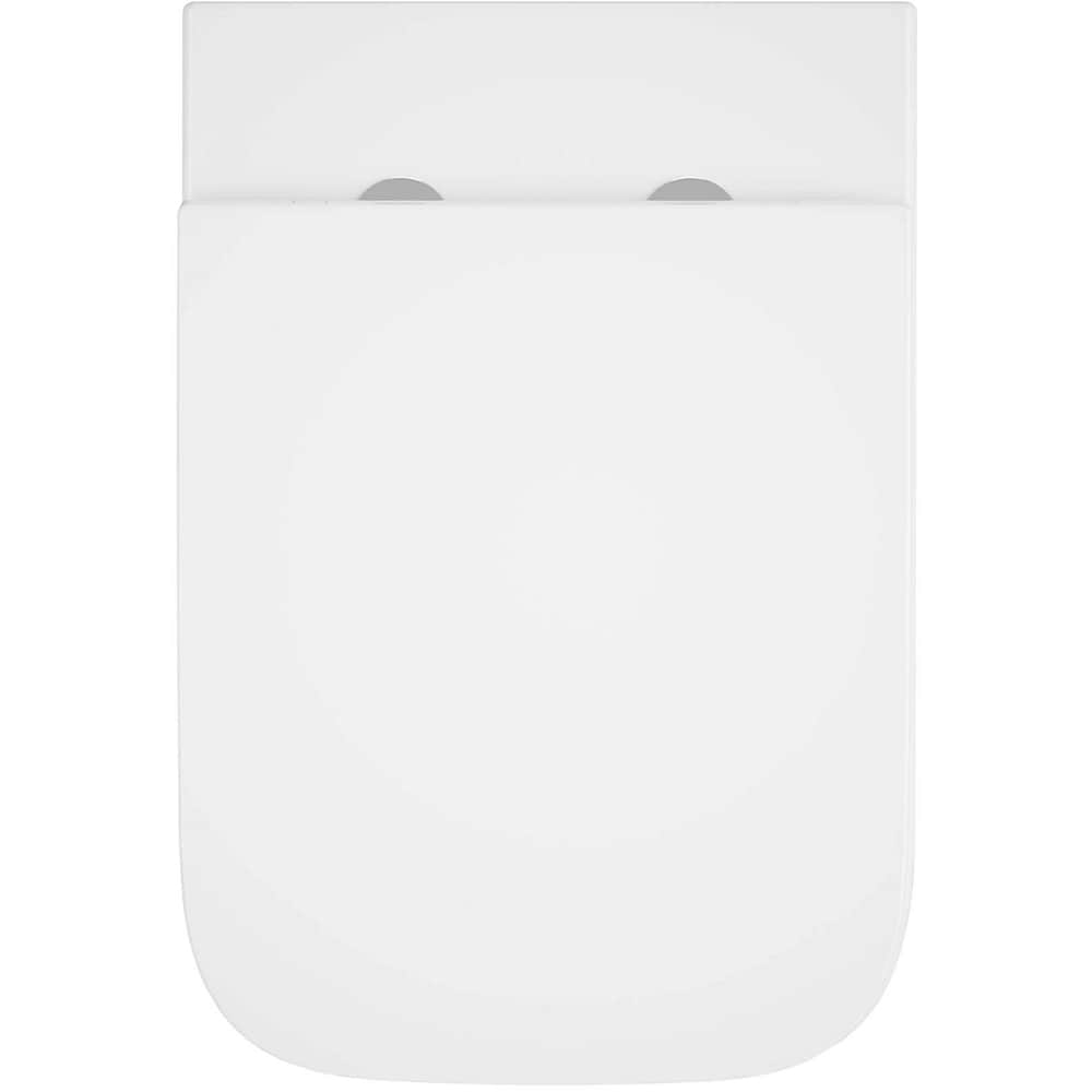 Vas WC suspendat GOODHOME Teesta, ceramica, capac duroplast, inchidere lenta, 36 x 53 x 35 cm, alb