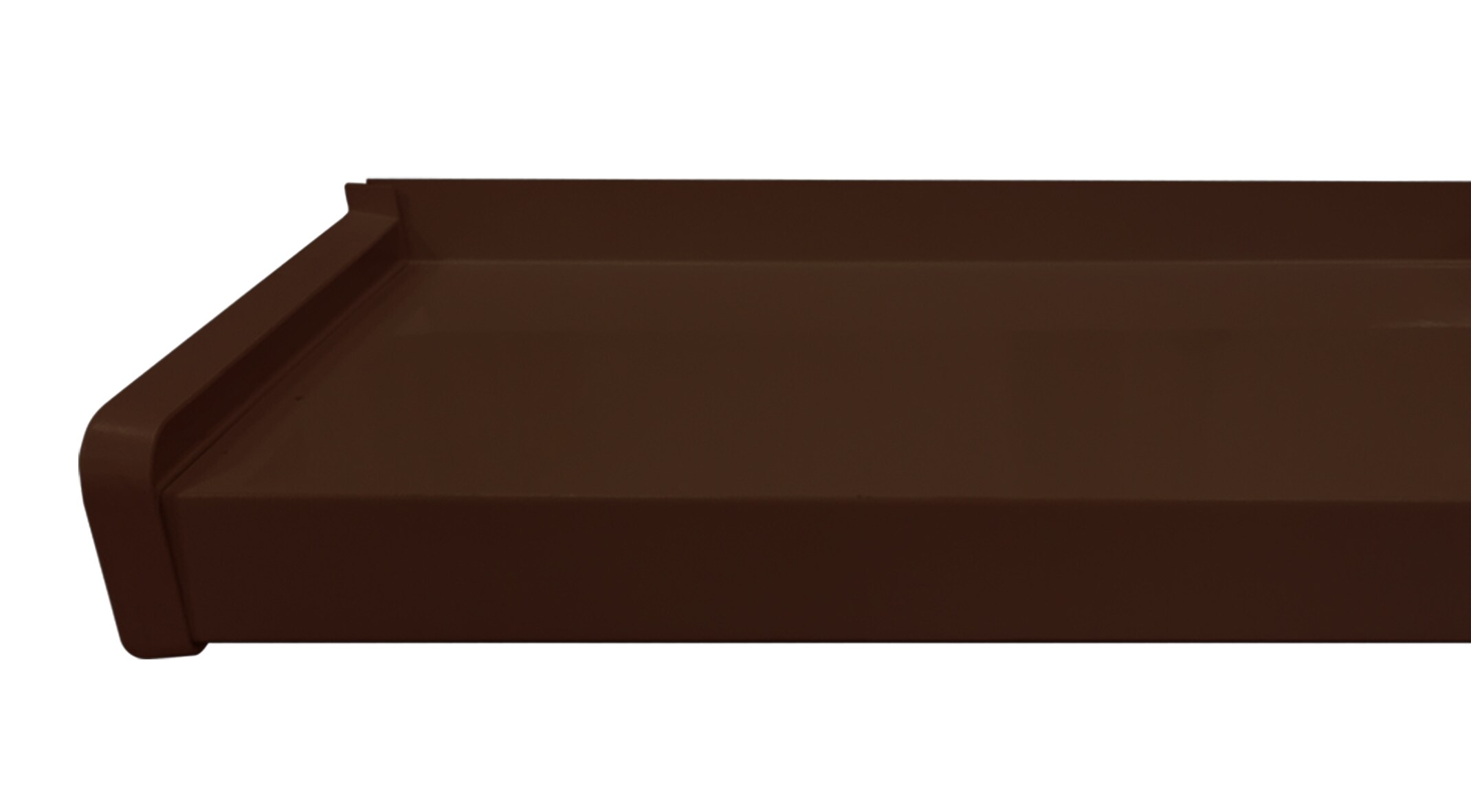 Glaf exterior BRAVO, aluminiu, 150 x 16.5 cm, maro