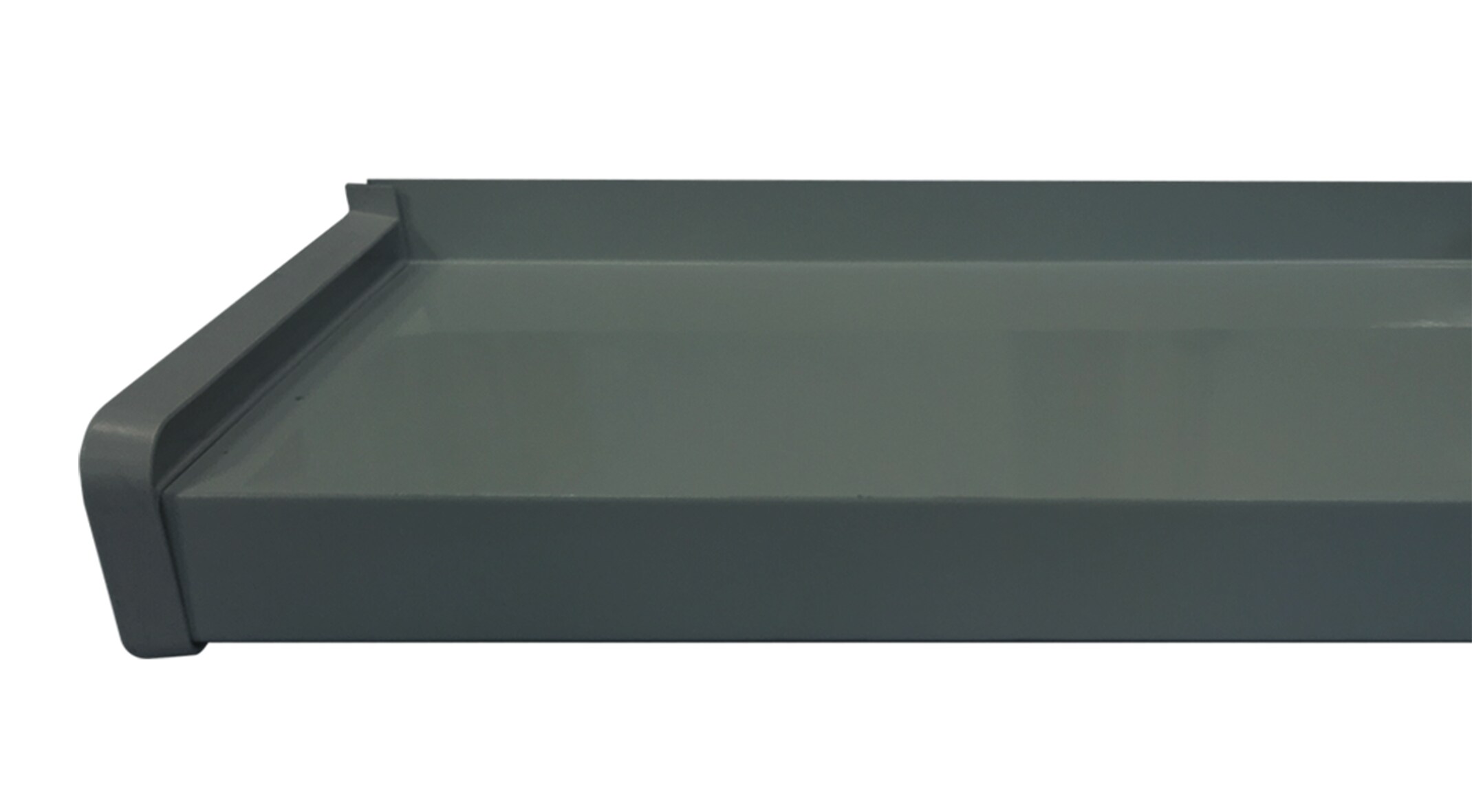 Glaf exterior BRAVO, aluminiu, 150 x 16.5 cm, gri