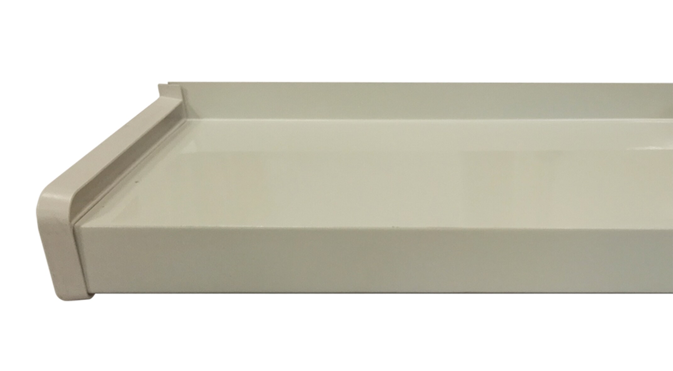 Glaf exterior BRAVO, aluminiu, 150 x 22.5 cm, alb