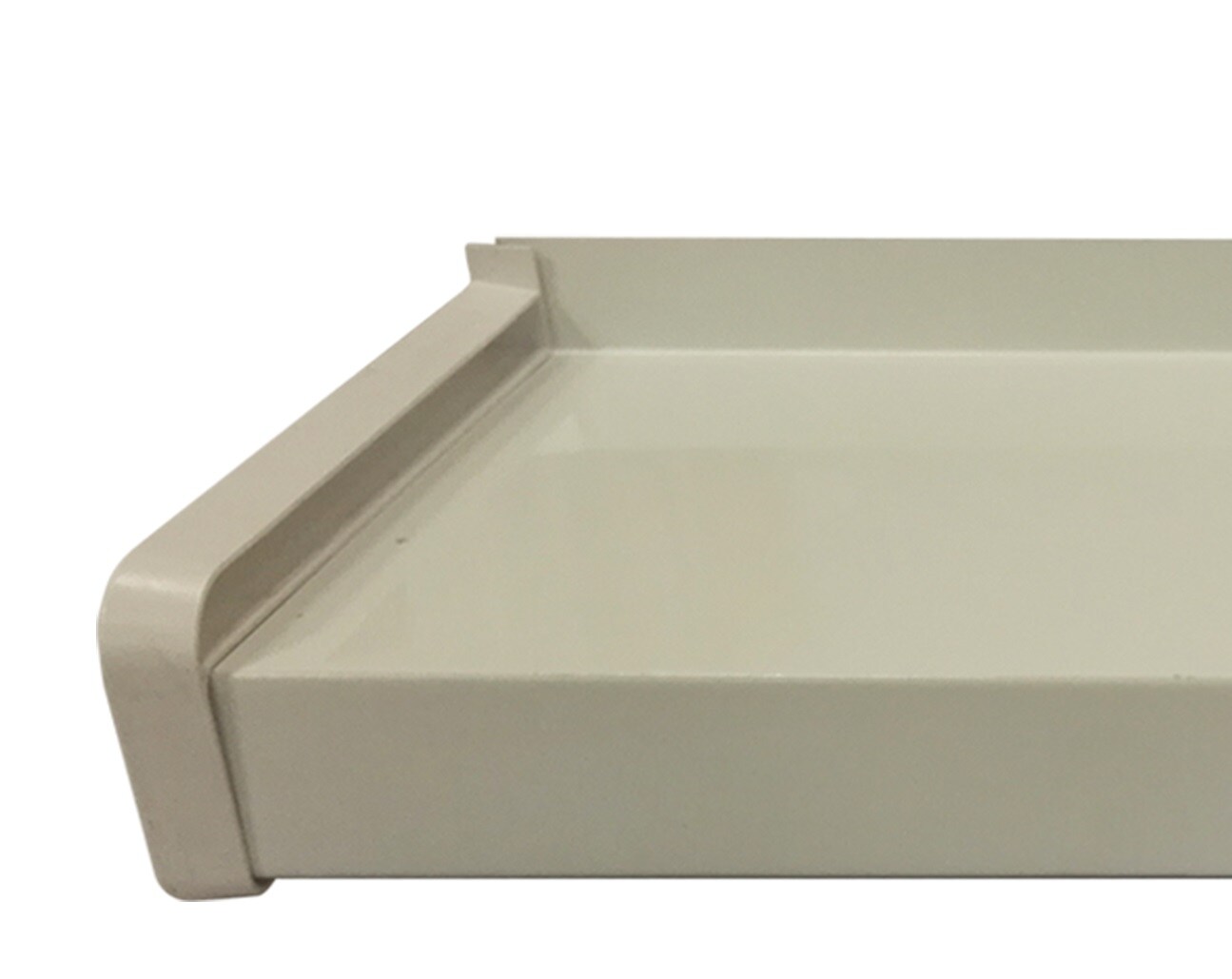 Capat glaf exterior BRAVO, PVC, 22.5 cm, alb