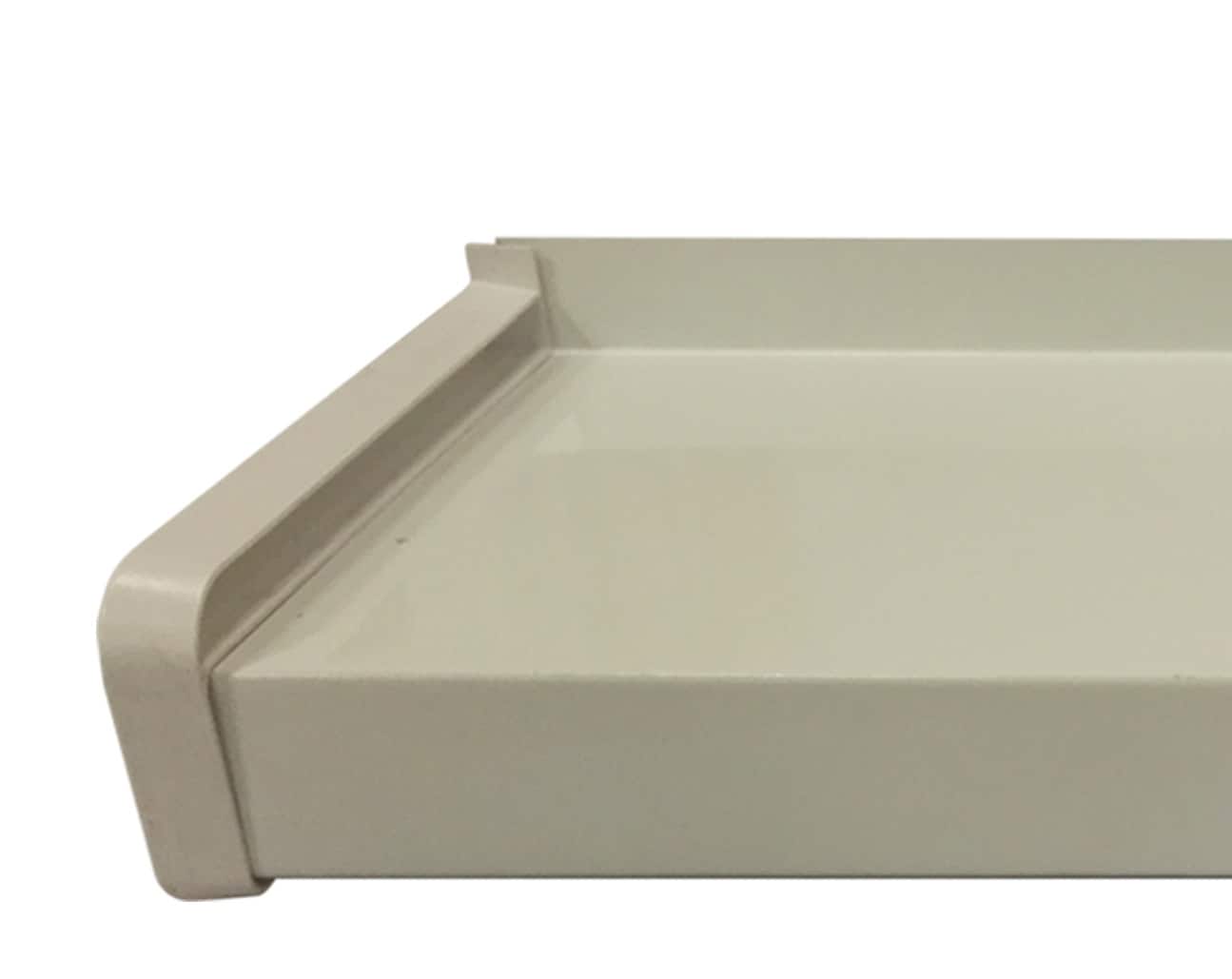 Capat glaf exterior BRAVO, PVC, 22.5 cm, alb