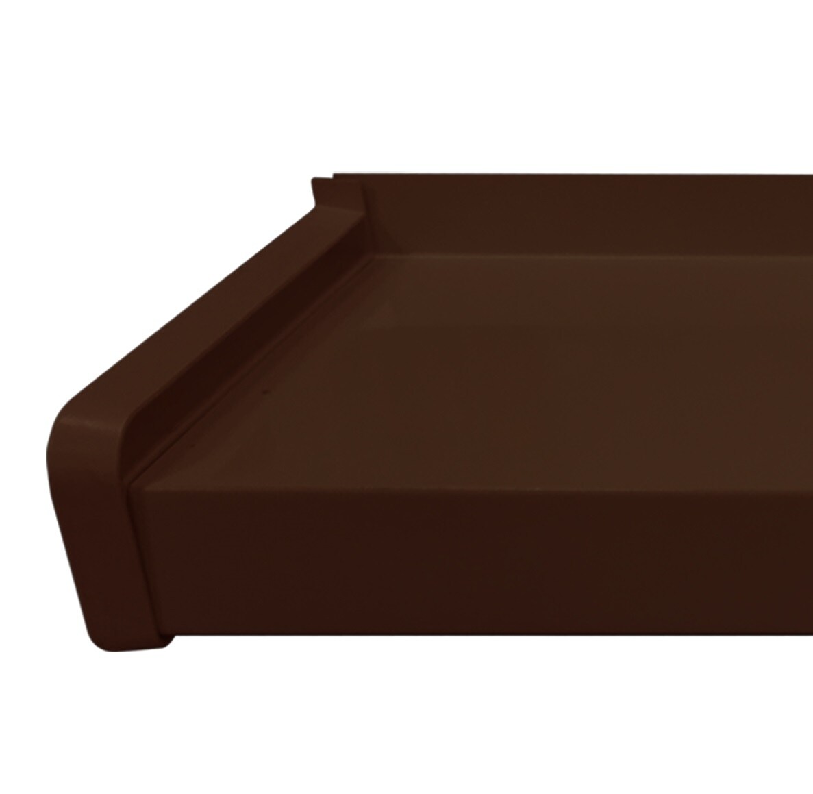 Capat glaf exterior BRAVO, PVC, 22.5 cm, maro