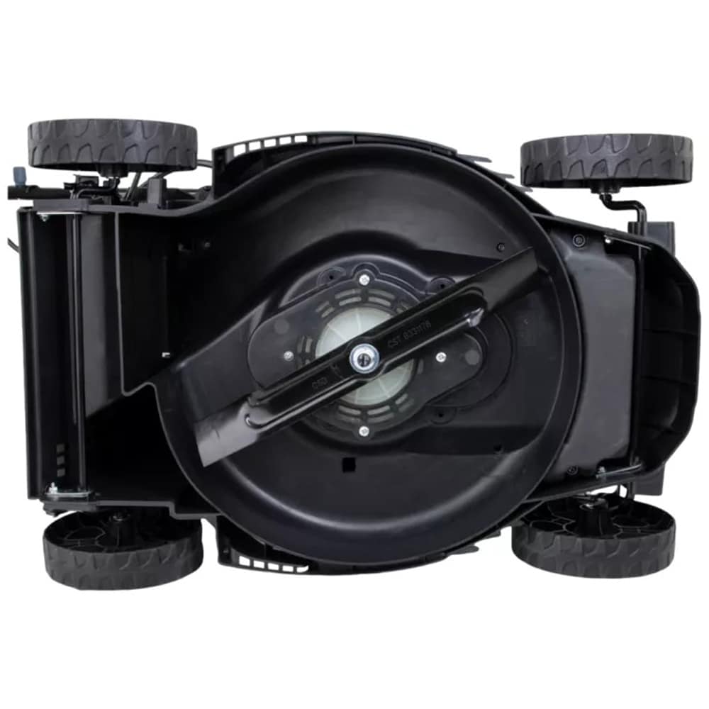 Masina de tuns iarba pe acumulator PERFORMANCE POWER, Electrica, 18V, latime taiere 32 cm, cos 30L, negru-rosu