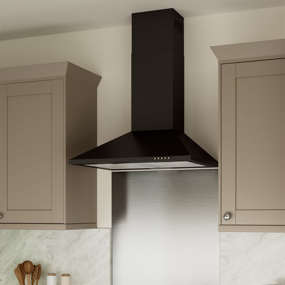 Hota decorativa NNCHHB60EU, 1 motor, 411 m3/h, 60 cm, negru