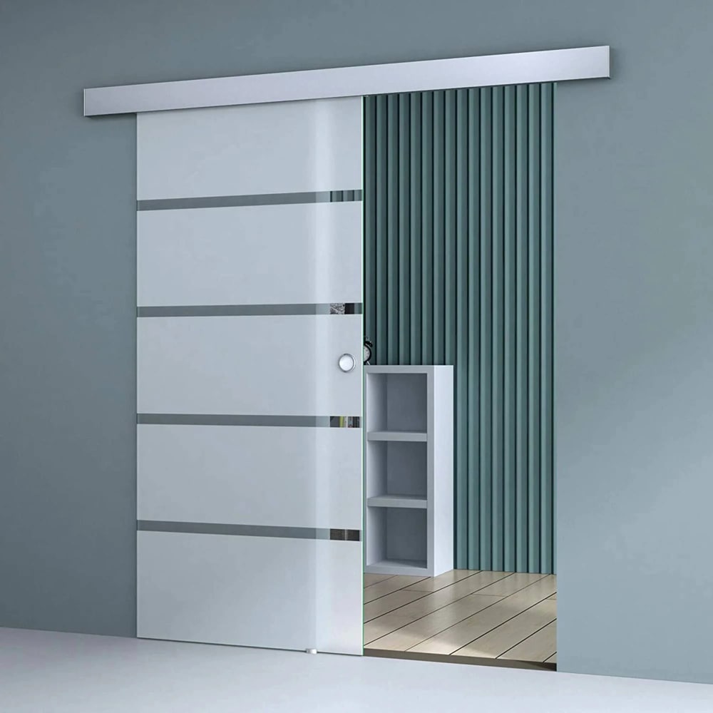 Sistem culisare usa interior RS120, aluminiu, 180 cm, gri