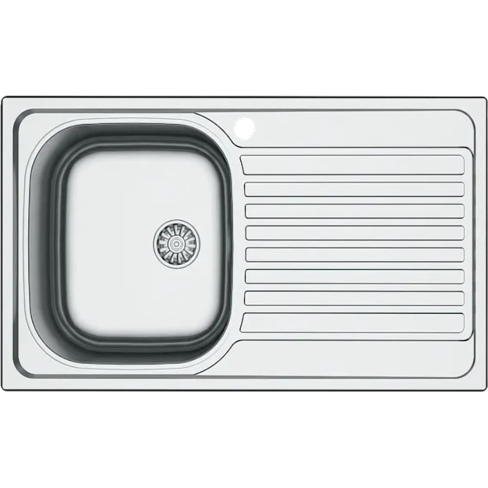 Chiuveta bucatarie Jabiri, 1 cuva, picurator reversibil, 86 x 50 cm, inox