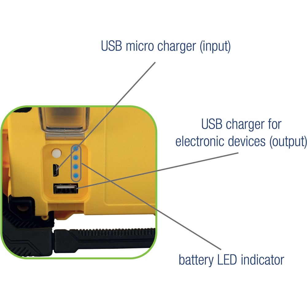 Proiector LED Commel COM-308-312, 10W, 1000 lm, 6000K, acumulator