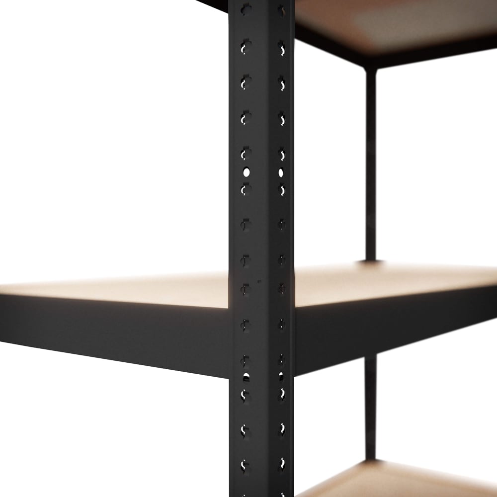 Raft atelier GOODHOME Ryle, otel, 90 x 40 x 179 cm, negru