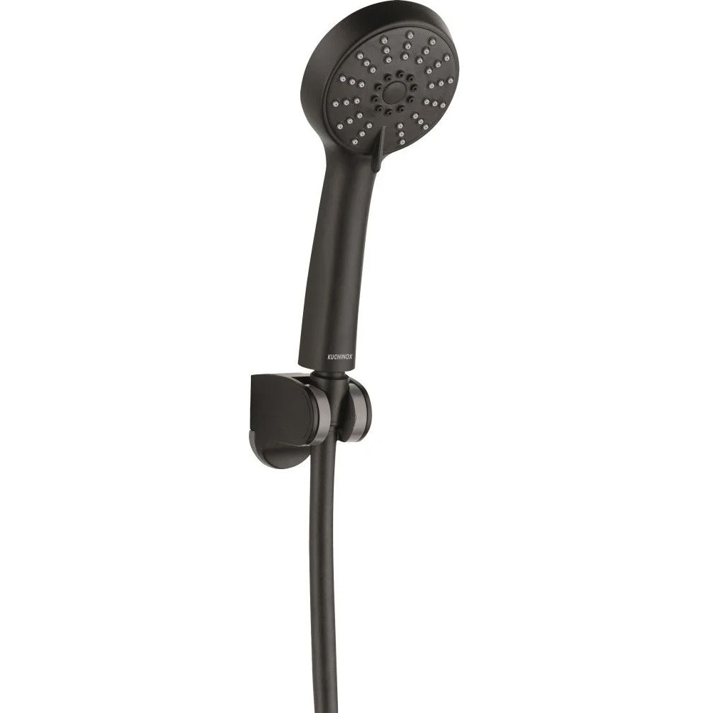 Baterie cada-dus CASABLANCA Plato PLT11, monocomanda, set de dus, alama, negru