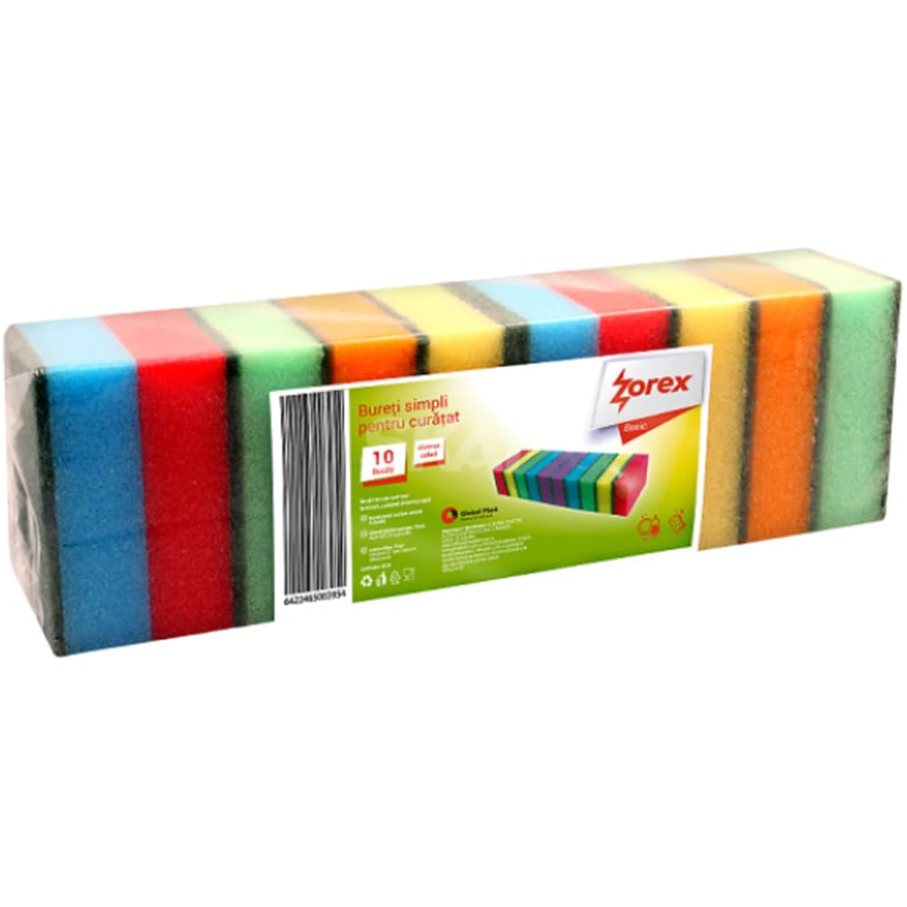 Burete de vase ZOREX, 10 bucati, multicolor