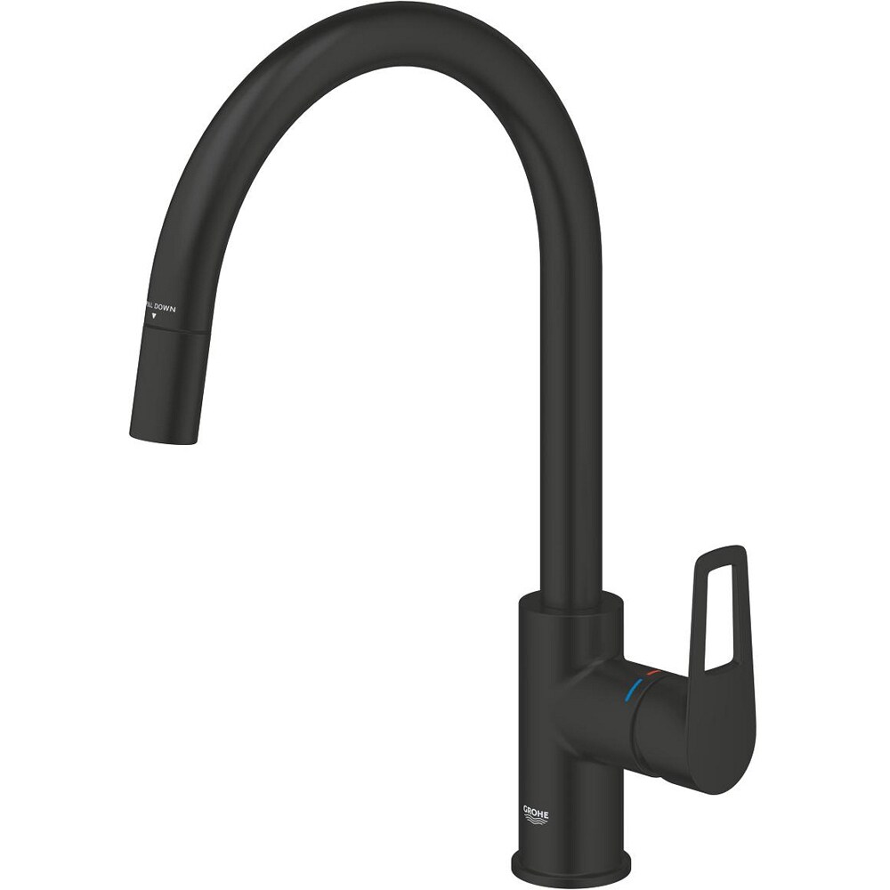 Baterie bucatarie GROHE Start Loop, extractibil, negru