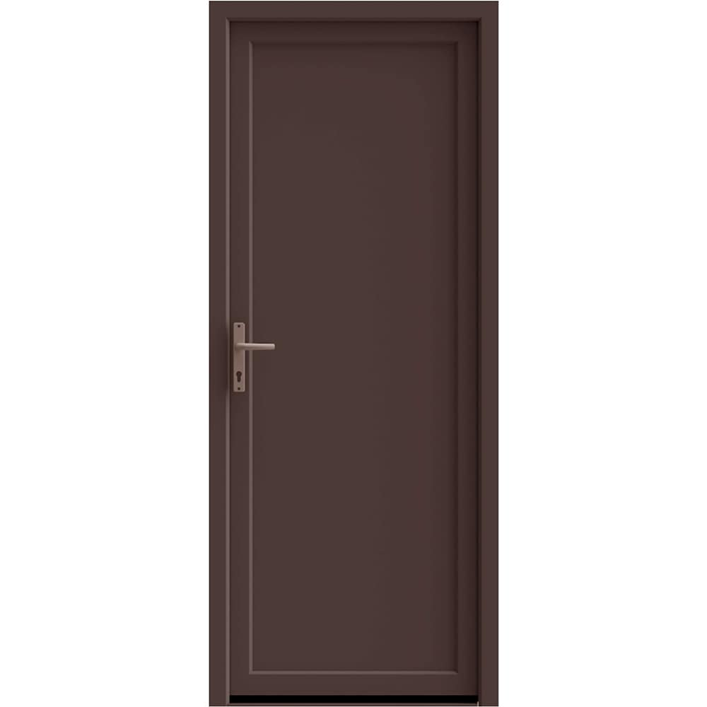 Usa exterior, fara geam, dreapta, PVC, 90 x 205 cm, nuc