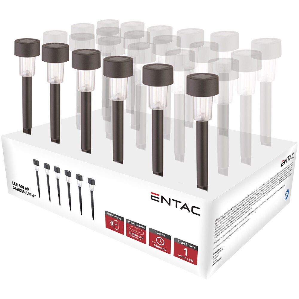 Lampa solara ENTAC EGSL-P1LC31-PDQ, IP44, negru