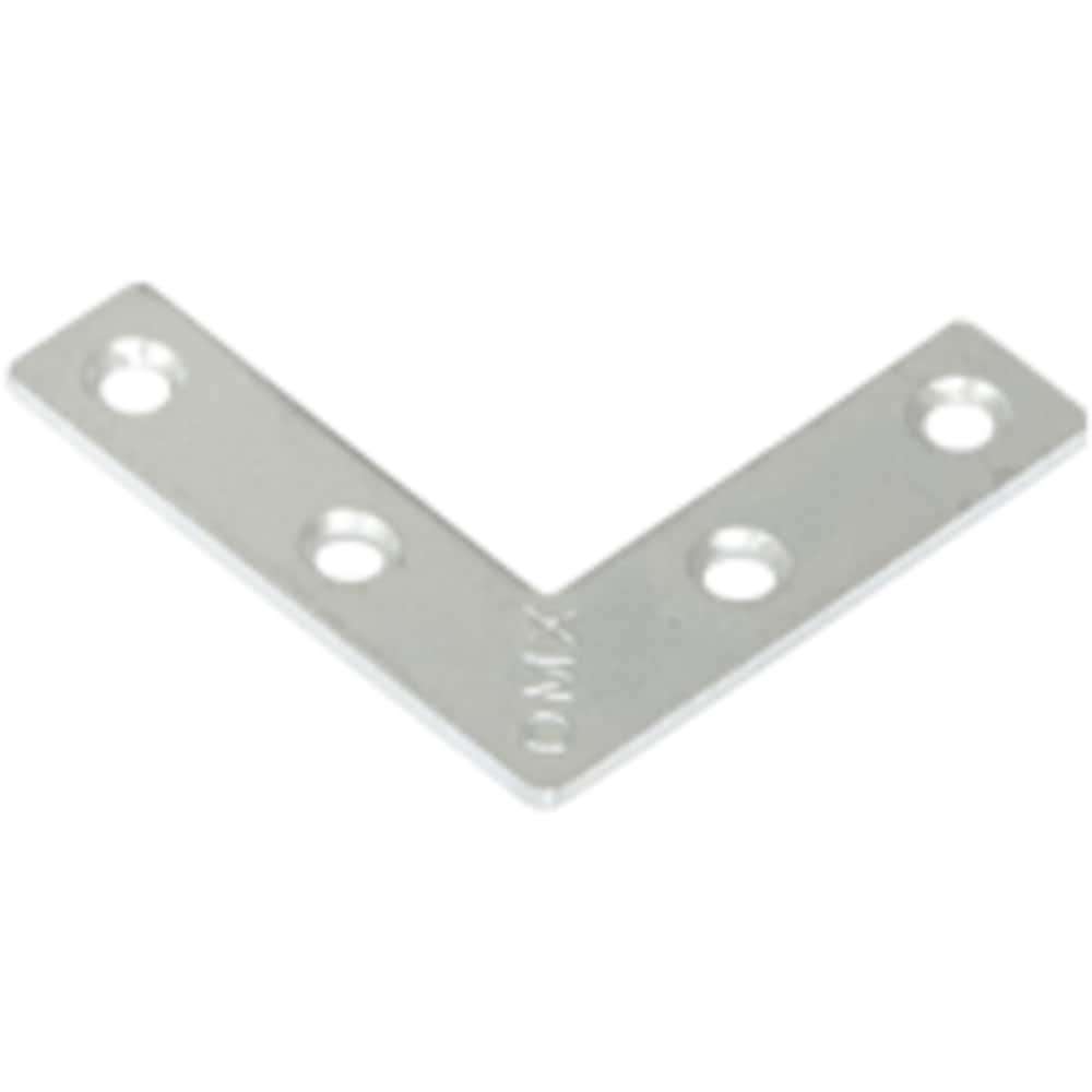 Coltar plat DMX, 40 x 40 x 10 x 1, 5 mm, otel, 4 buc