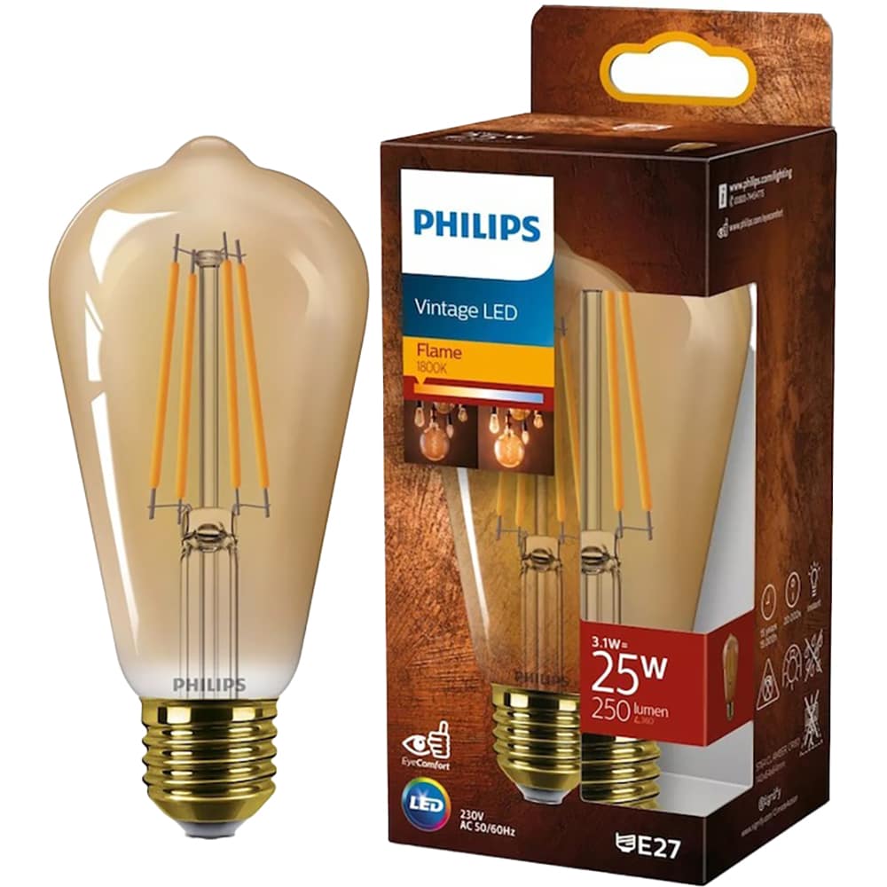 Bec LED PHILIPS, E27, 3.1W, 250lm, lumina difuza