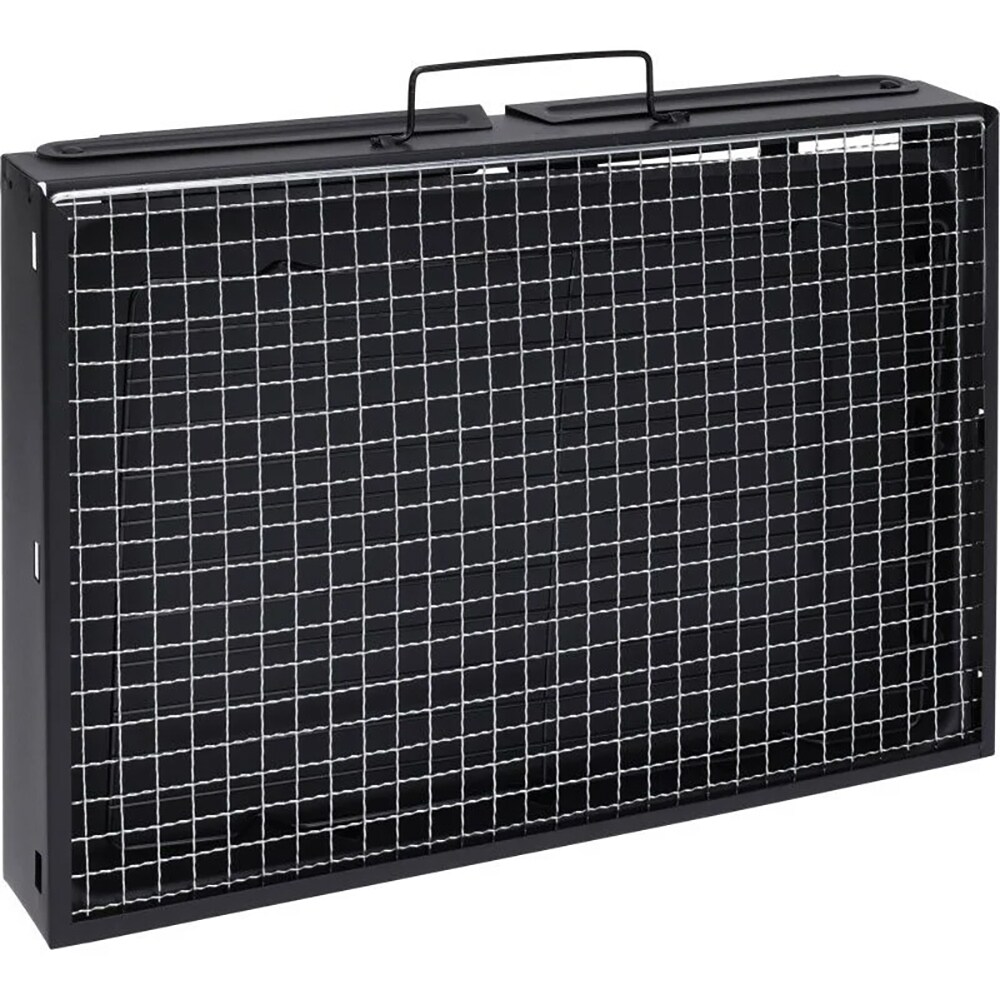 Gratar portabil, 43 x 29 x 23 cm, metal, negru
