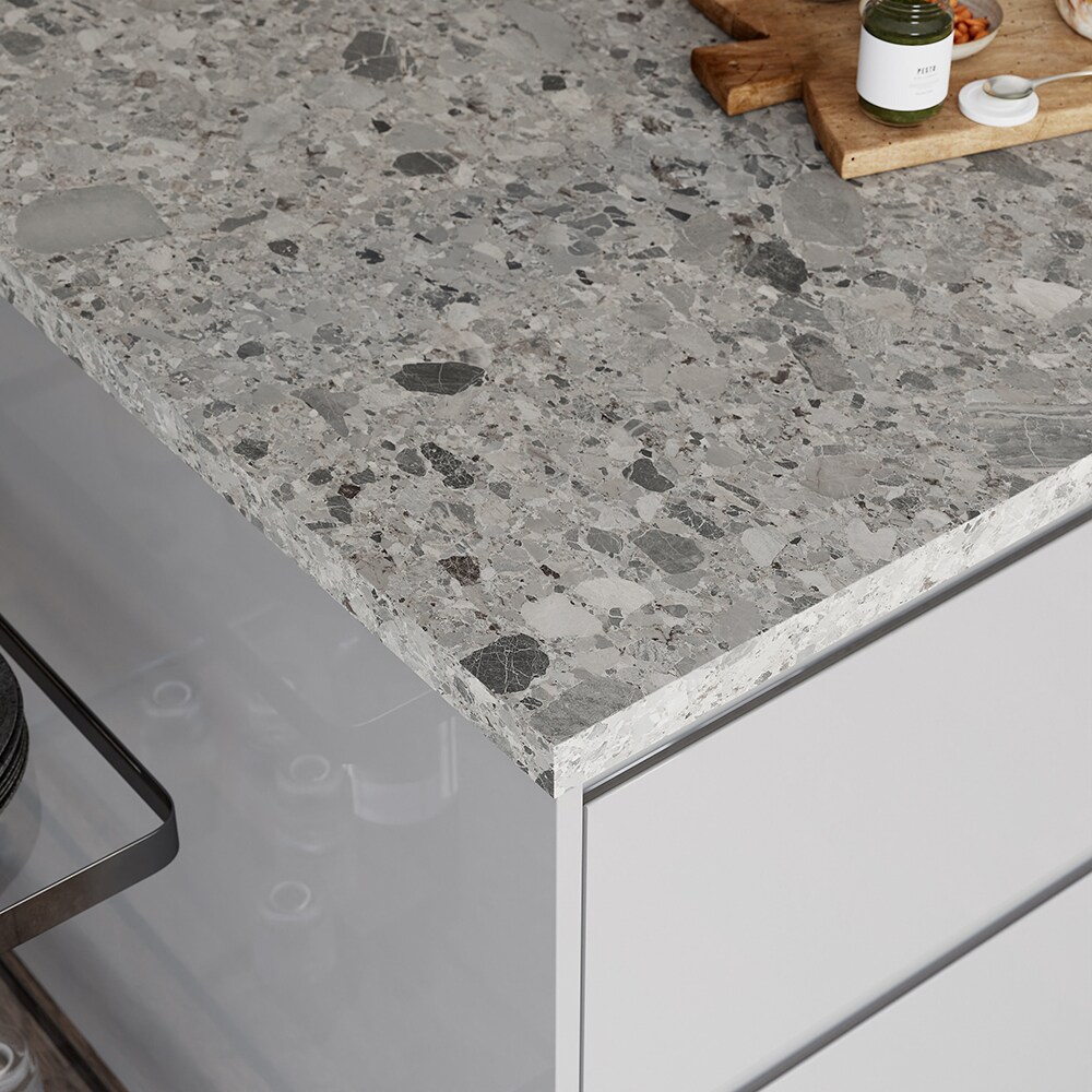 Blat bucatarie GOODHOME Ceppo, 300 x 62 x 3.8 cm, PAL, gri