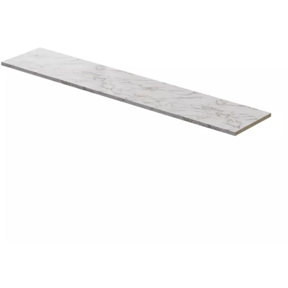 Blat bucatarie GOODHOME Berberis Marmura, PAL, 300 x 62 x 3.8 cm, alb marmura